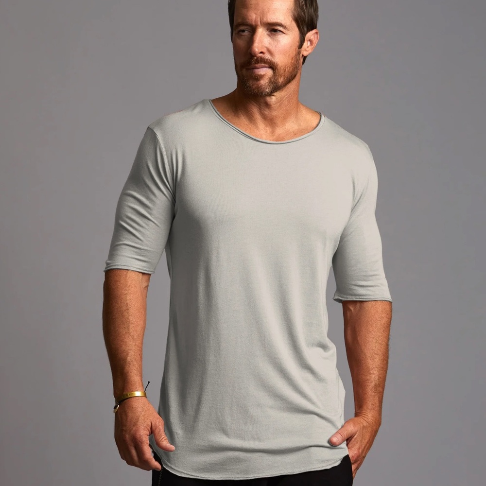 CREW NECK TREE SHIRT Silver Lining Medium